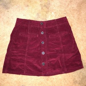 American Eagle Corduroy Mini Skirt.